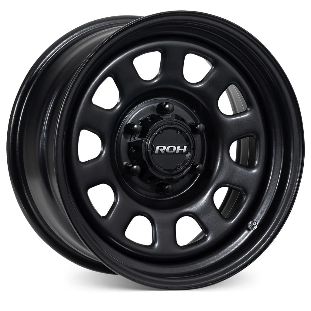 ROH Steel Wheels BLACK TRAK Matt Black 16X8 6/139.7
