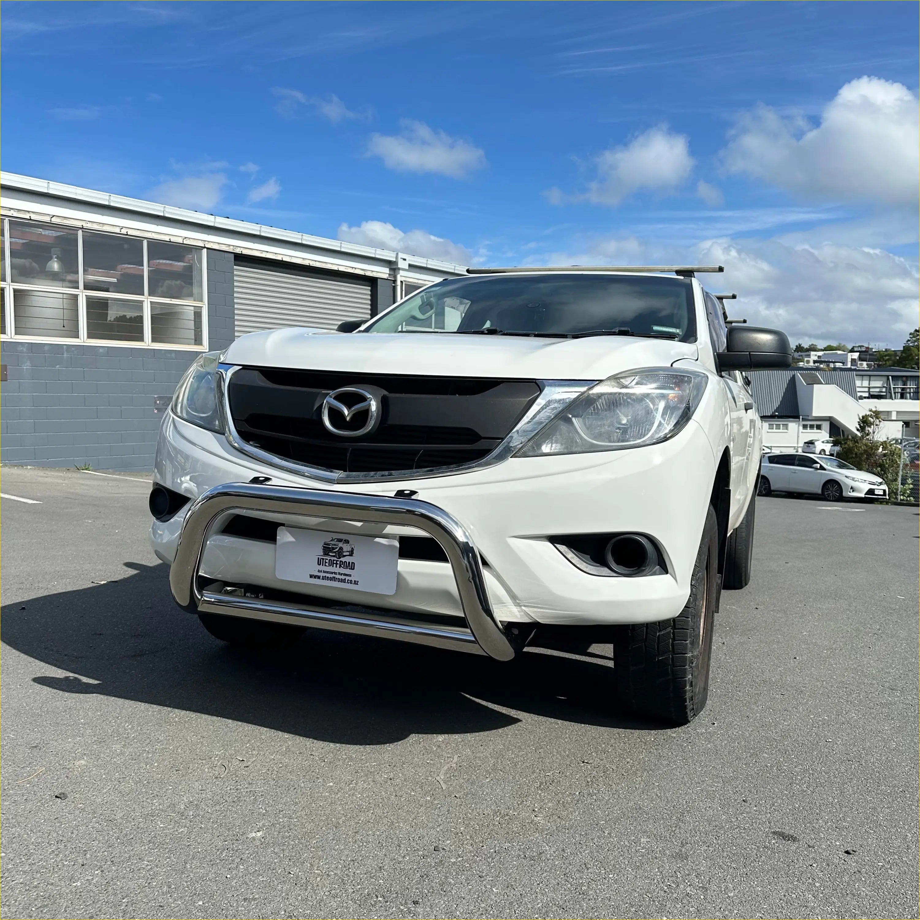 304 Stainless Steel Nudge bar Mazda BT50 2012-2020 Medium Size Chrome - Bar