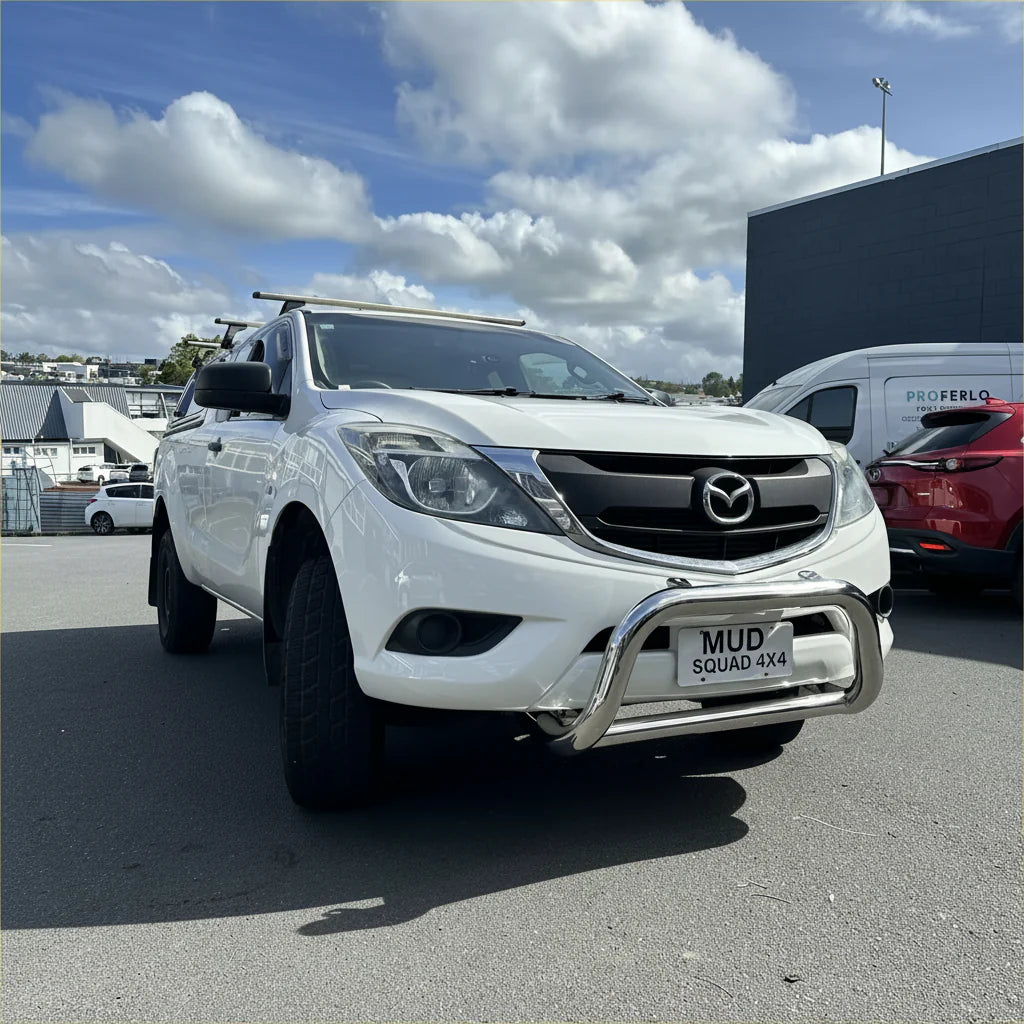 304 Stainless Steel Nudge bar Mazda BT50 2012-2020 Medium Size Chrome - Bar