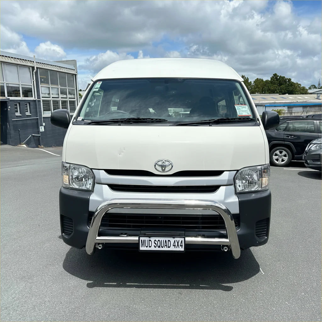 304 Stainless Steel Nudge Bar Toyota Hiace Wide Body 2005-2019 Chrome