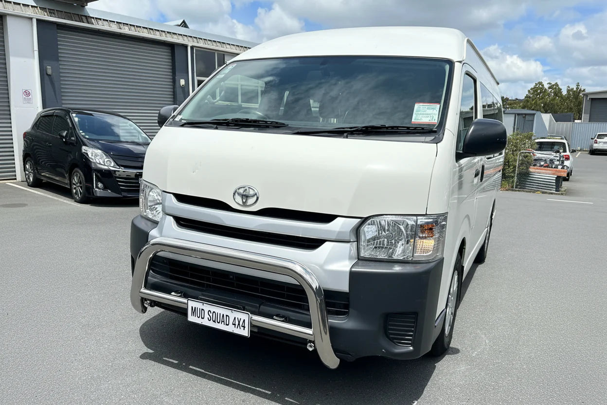 304 Stainless Steel Nudge Bar Toyota Hiace Wide Body 2005-2019 Chrome