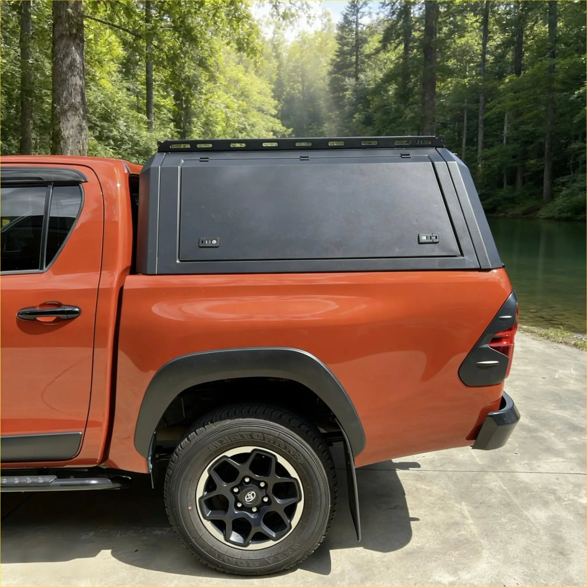 Aluminium Canopy with Rear View Glass for Toyota Hilux 2015-2025