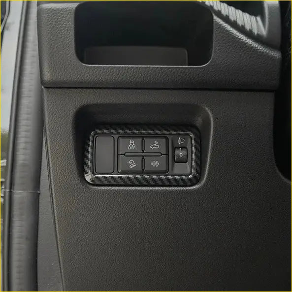 Carbon Fiber Interior Headlight Switch Panel Cover for Ford