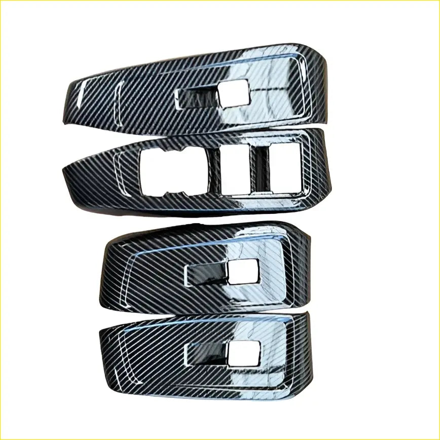Carbon Fiber Interior Window Lift Swith Button Panel Trim Cover