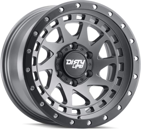 DIRTY LIFE - ENIGMA PRO Wheel Satin Graphite Black Lip