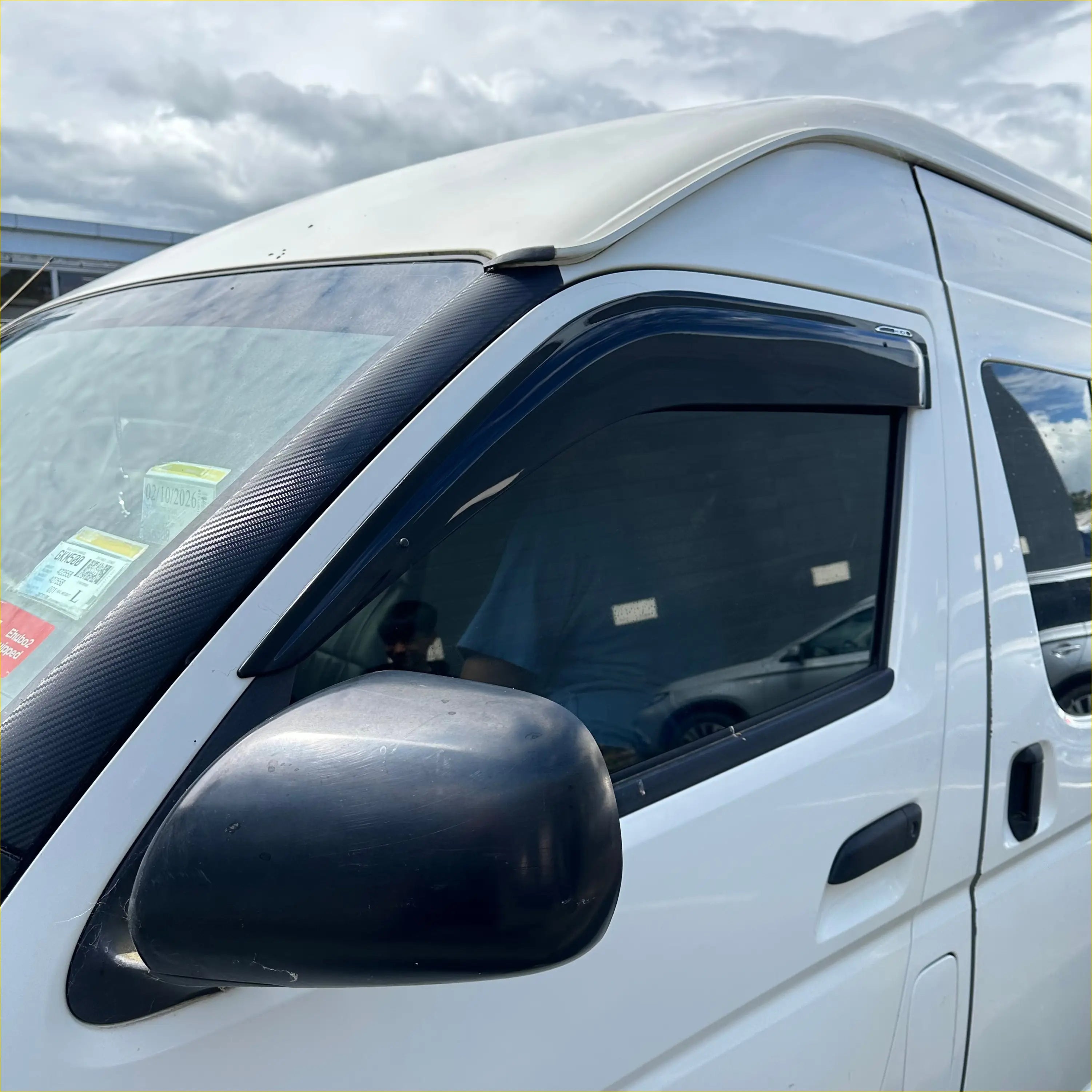 DOOR VISORS OEM Style/ MONSOONS Weather Shields Toyota Hiace 2005-2019 - Monsoons