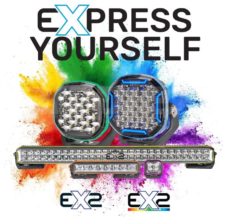 RGB Enabled Driving Light Narva EX2-R 9 Inch Pair Controller