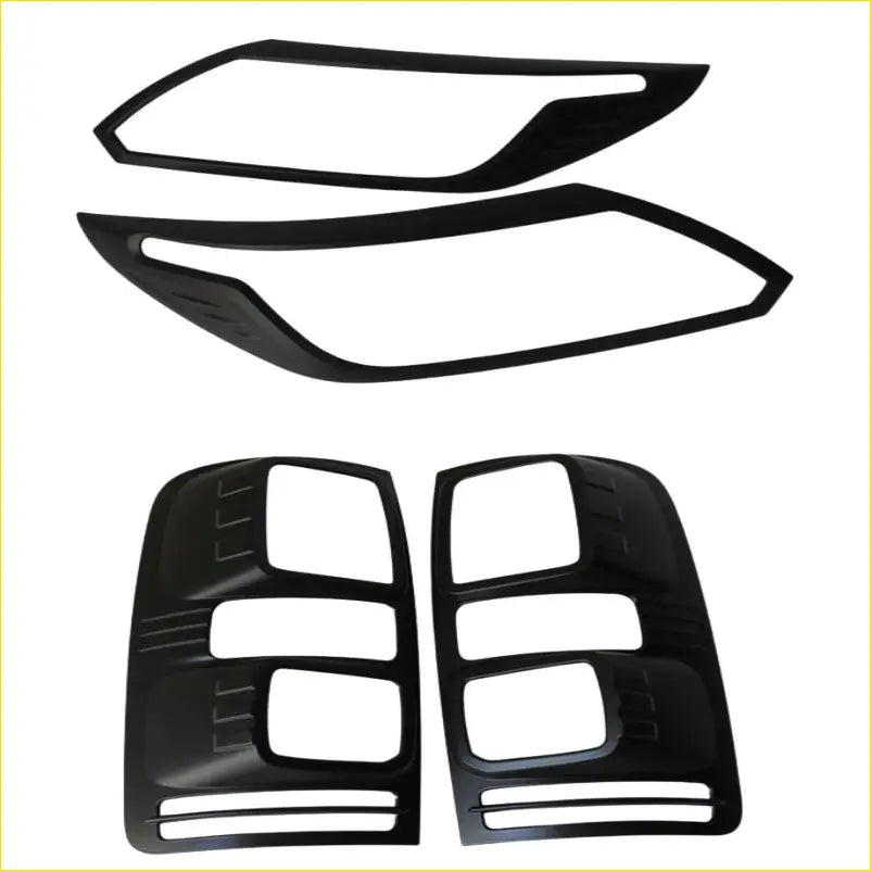 Headlight Covers and Taillight Holden Colorado 2016-2020 Matte - Plastic Trim
