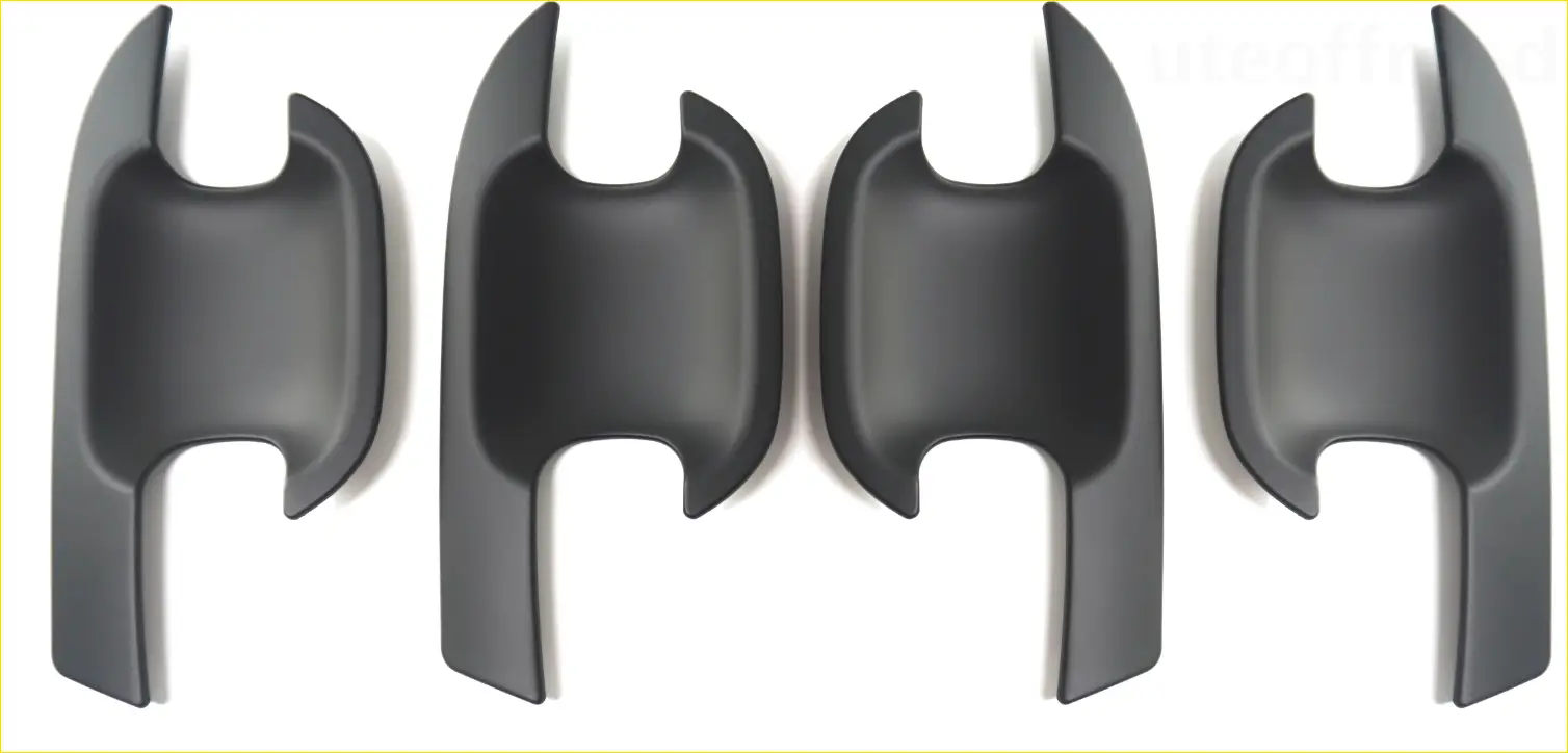 Matte Black Door Bowl Inserts for Ford Ranger 2022 4‑Piece
