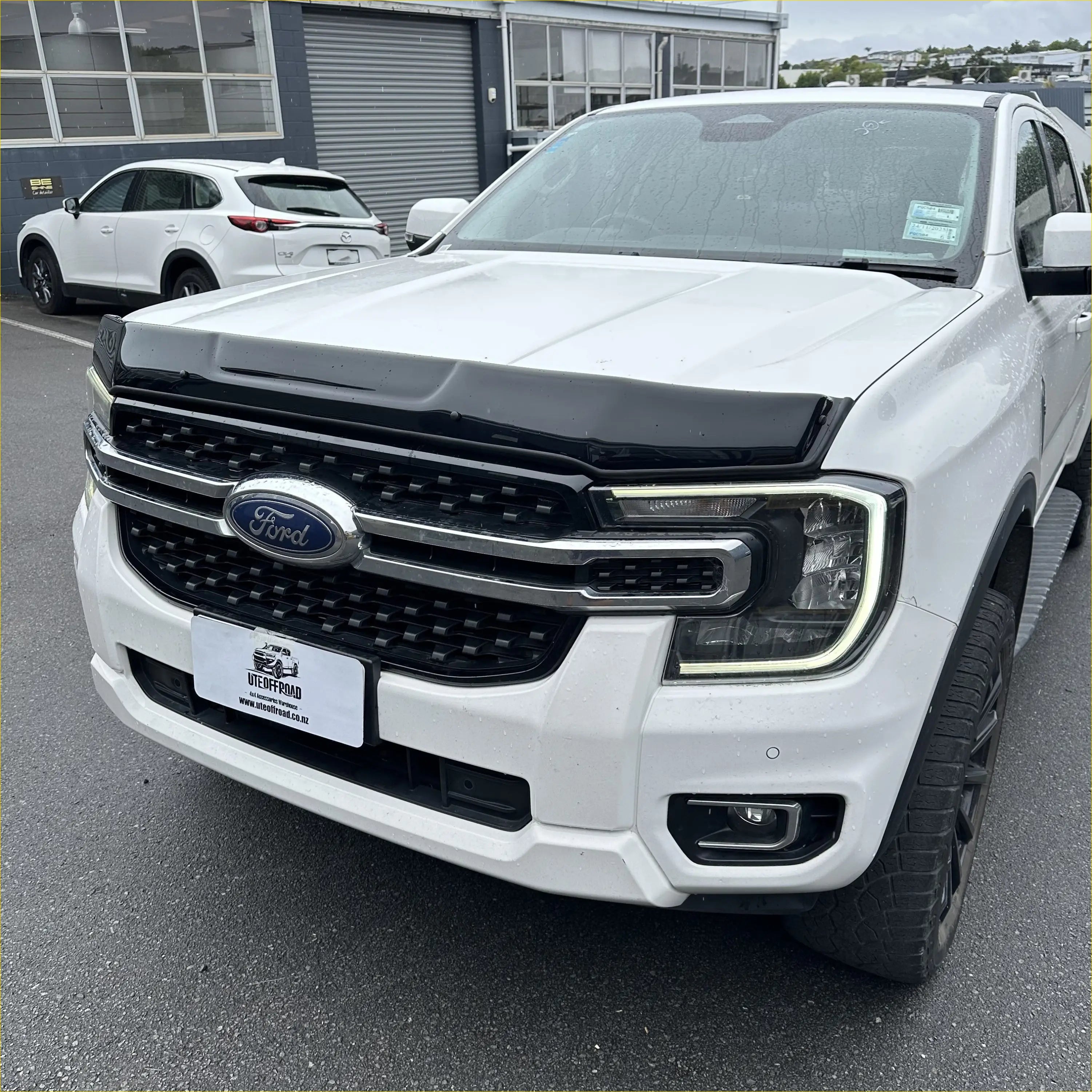 Monsoon and Bonnet Guard Ford Ranger 2022+ New Aftermarket - Door Visor &