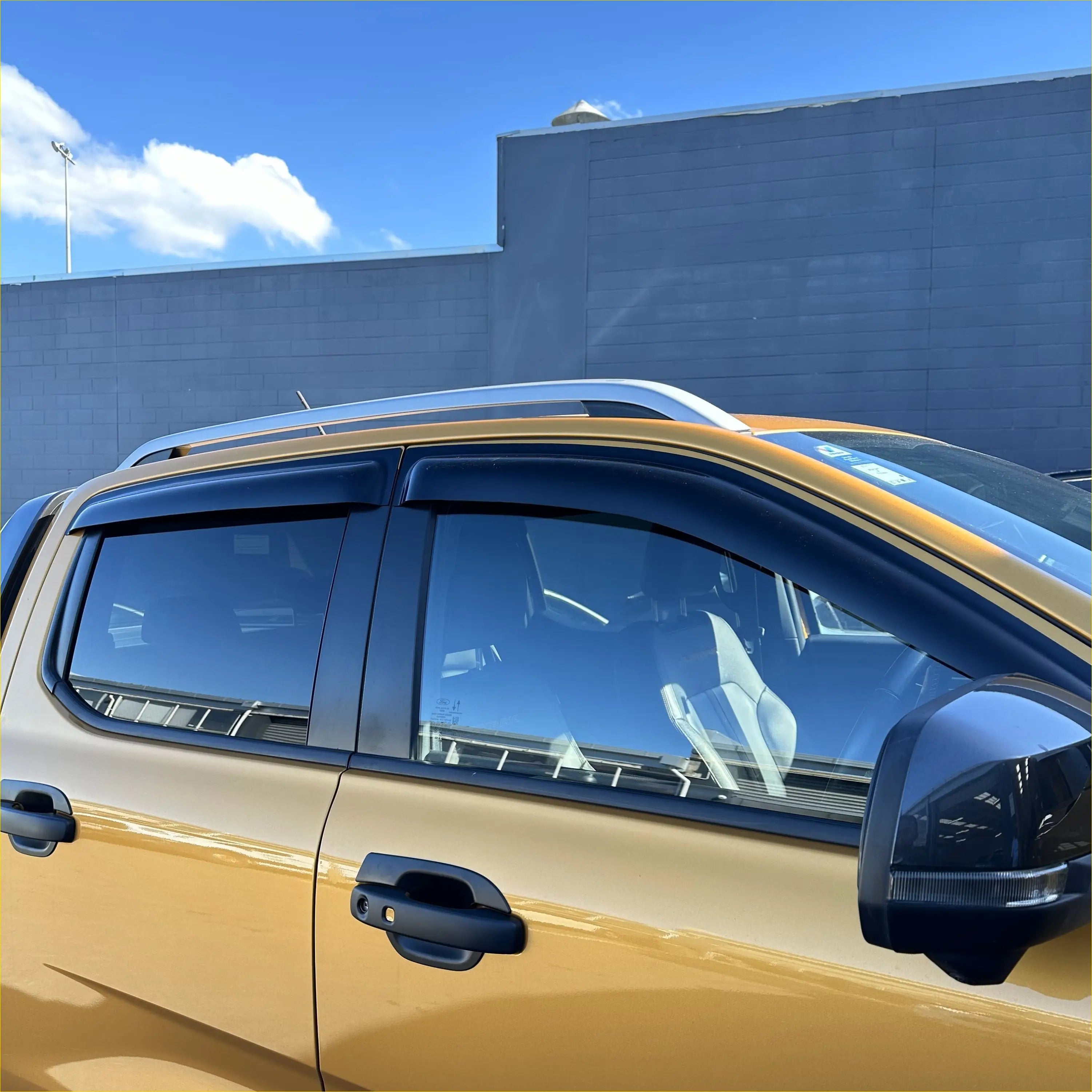 Monsoon and Bonnet Guard Ford Ranger 2022+ New Aftermarket - Door Visor &