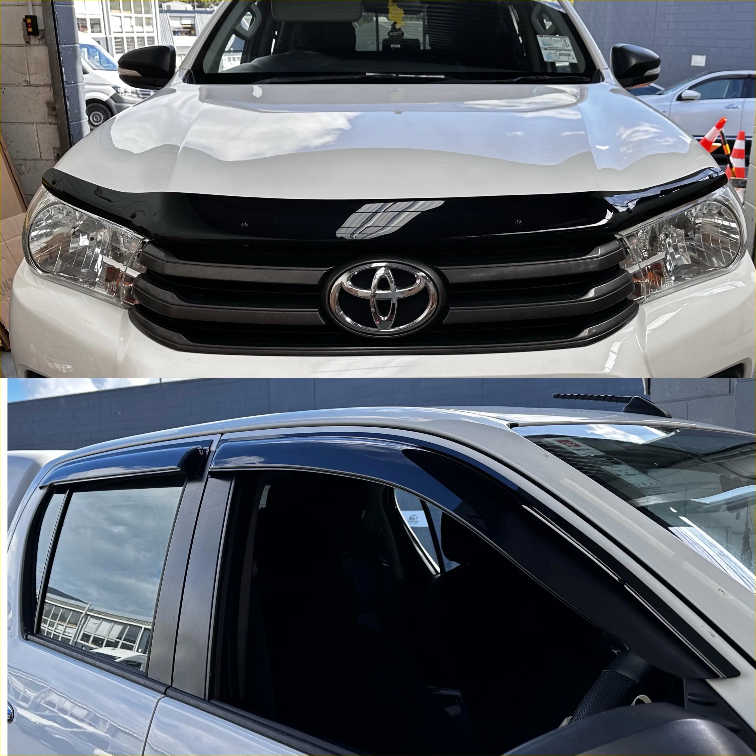 Monsoon and Bonnet Guard Toyota Hilux 2015-2020 - Door Visor &