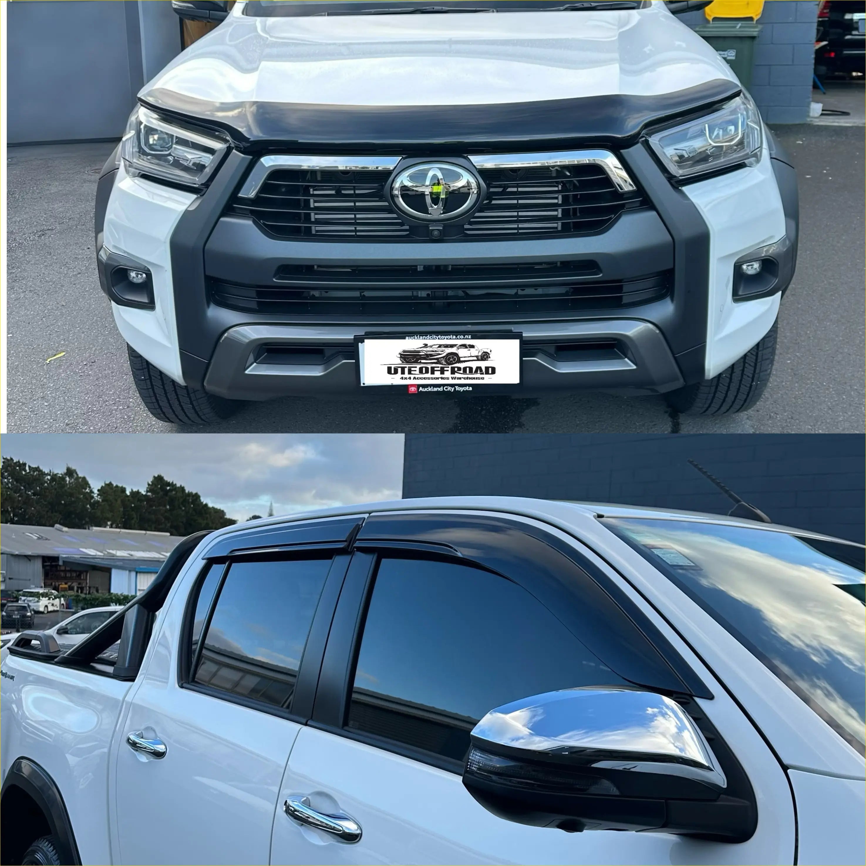 Monsoon and Bonnet Guard Toyota Hilux 2021-2025 - Door Visor &