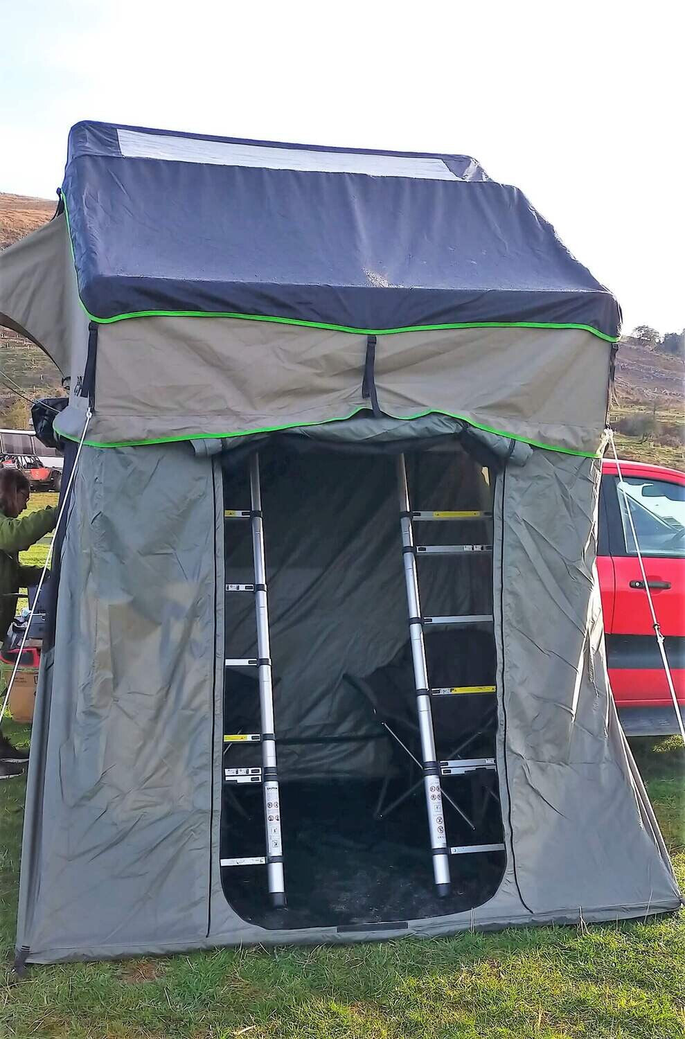 New Style Roof Top Tent Twin Ladder | Perfect Pitched Rooftop Tents
