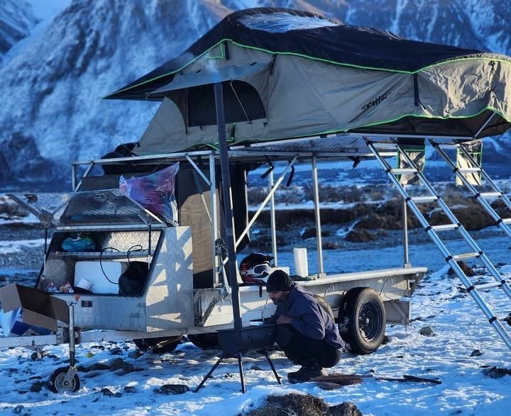 New Style Roof Top Tent Twin Ladder | Perfect Pitched Rooftop Tents