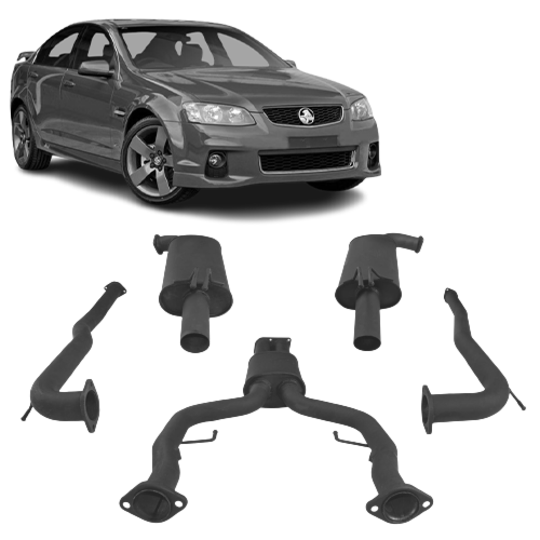 Redback 3’’ Dual Exhaust for Holden Commodore VE/VF Sedan and Wagon - Performance Exhaust System