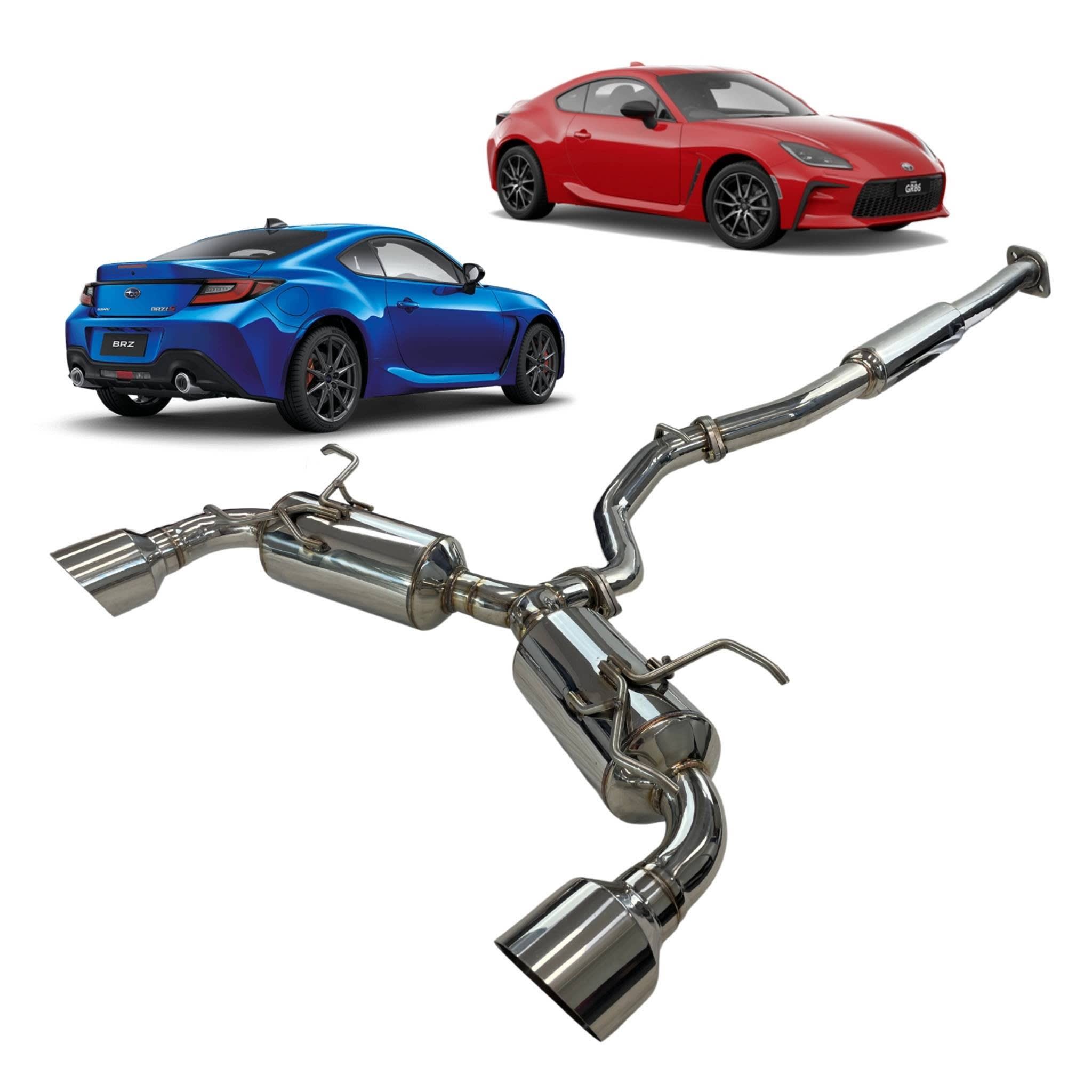 Redback Catback Exhaust for Toyota 86 and Subaru BRZ 304 Stainless Steel - Performance Exhaust System