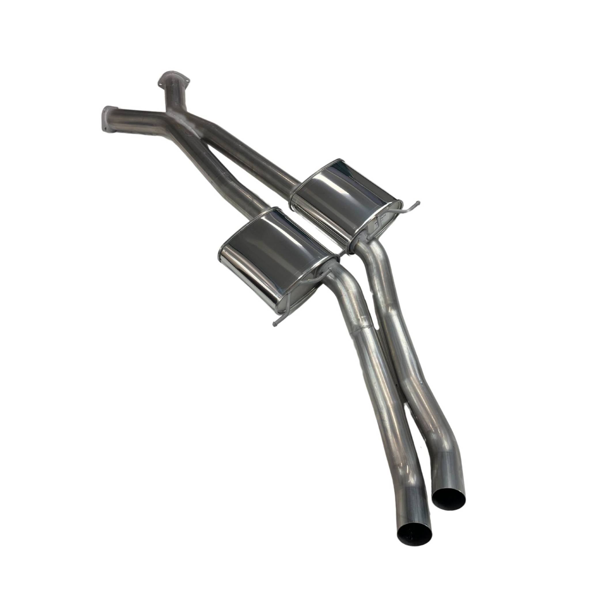 Redback Dual 3’’ Catback Exhaust without Rear Muffler for Holden Commodore Sedan VT-VZ (1997 - 2007) - Performance