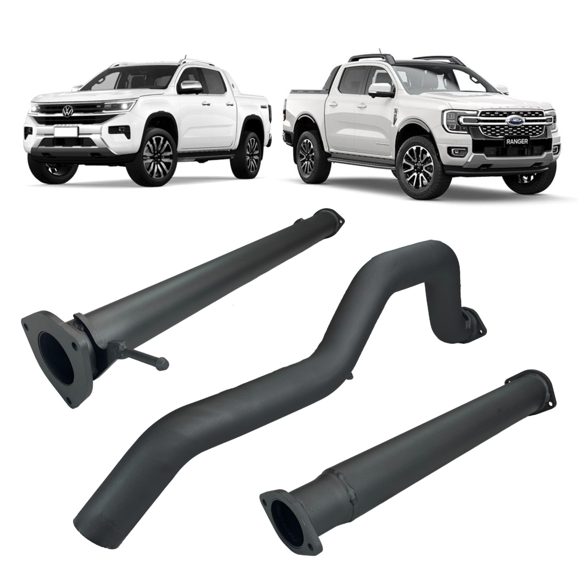 Redback Extreme Duty 3.5’’ Exhaust for Ford Next Gen Ranger V6 & VW Amarok NF - 4x4 Performance System