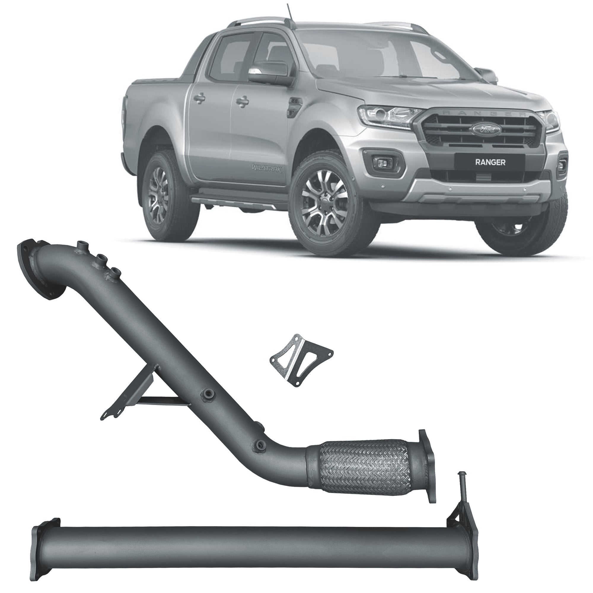 Redback Extreme Duty 3’’ Turbo Back Exhaust for Ford Ranger 3.2 2016-2022 with DPF Fittings - 4x4 Performance System