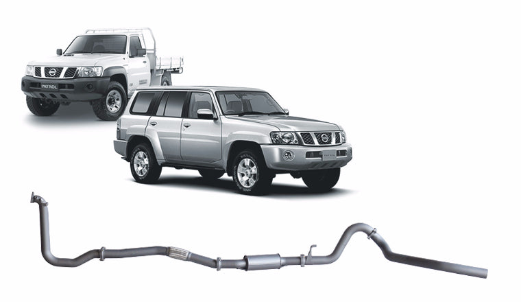 Redback Extreme Duty Exhaust for Nissan Patrol GU 3.0L (05/2000 - 10/2016) - Without Cat / Resonator (Medium) - 4x4