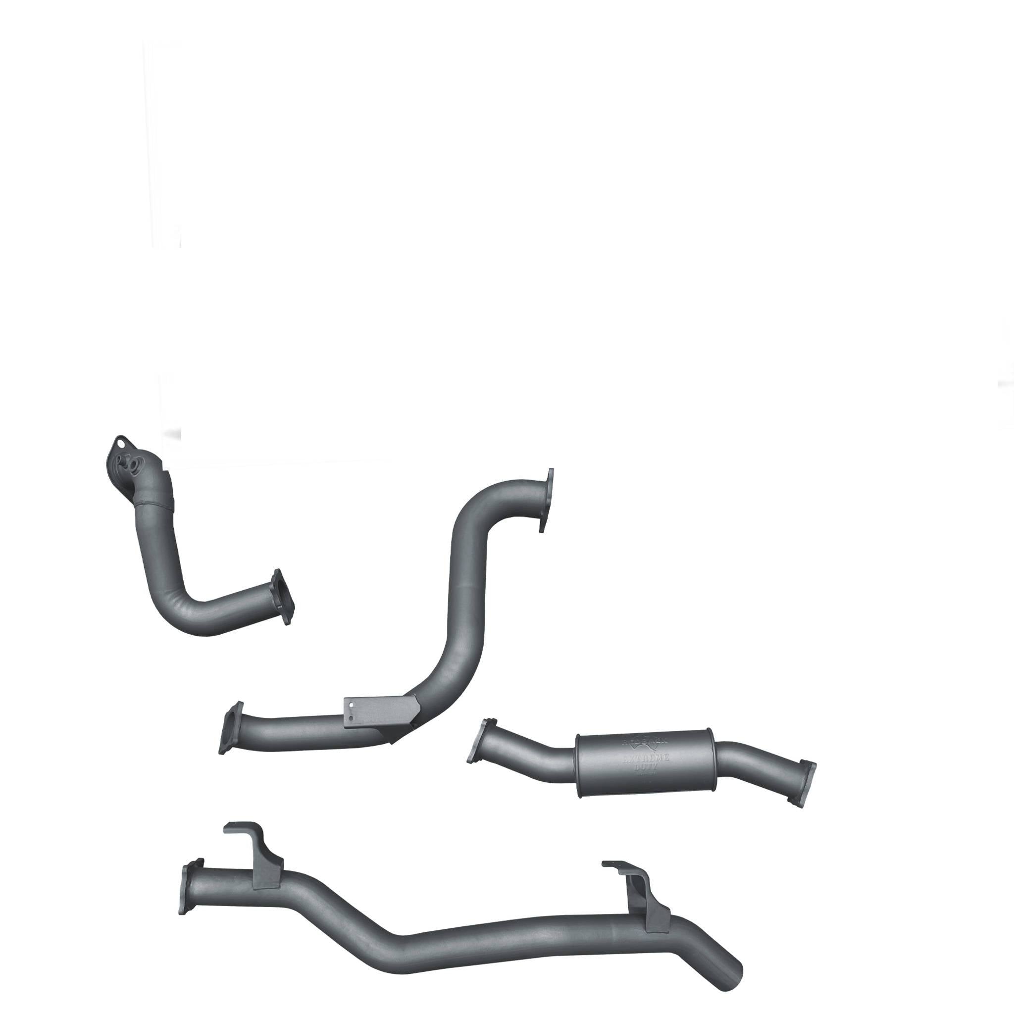 Redback Extreme Duty Exhaust for Toyota Landcruiser 78 Series Troop Carrier (11/2016 - on) - Resonator (Medium) - 4x4