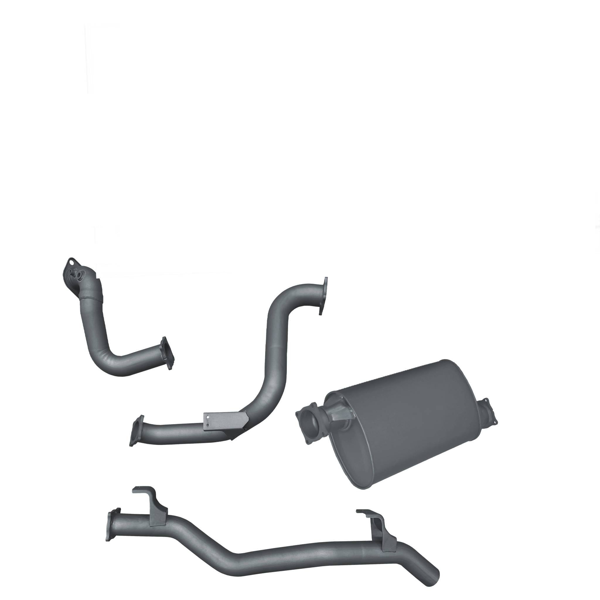Redback Extreme Duty Exhaust for Toyota Landcruiser 78 Series Troop Carrier (11/2016 - on) - Large Muffler (Quiet)