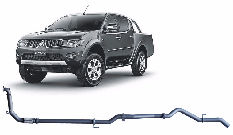 Redback Extreme Duty for Mitsubishi Triton MN (09/2009 - 04/2015) - Without Cat / Pipe Only (Loud) - 4x4 Performance