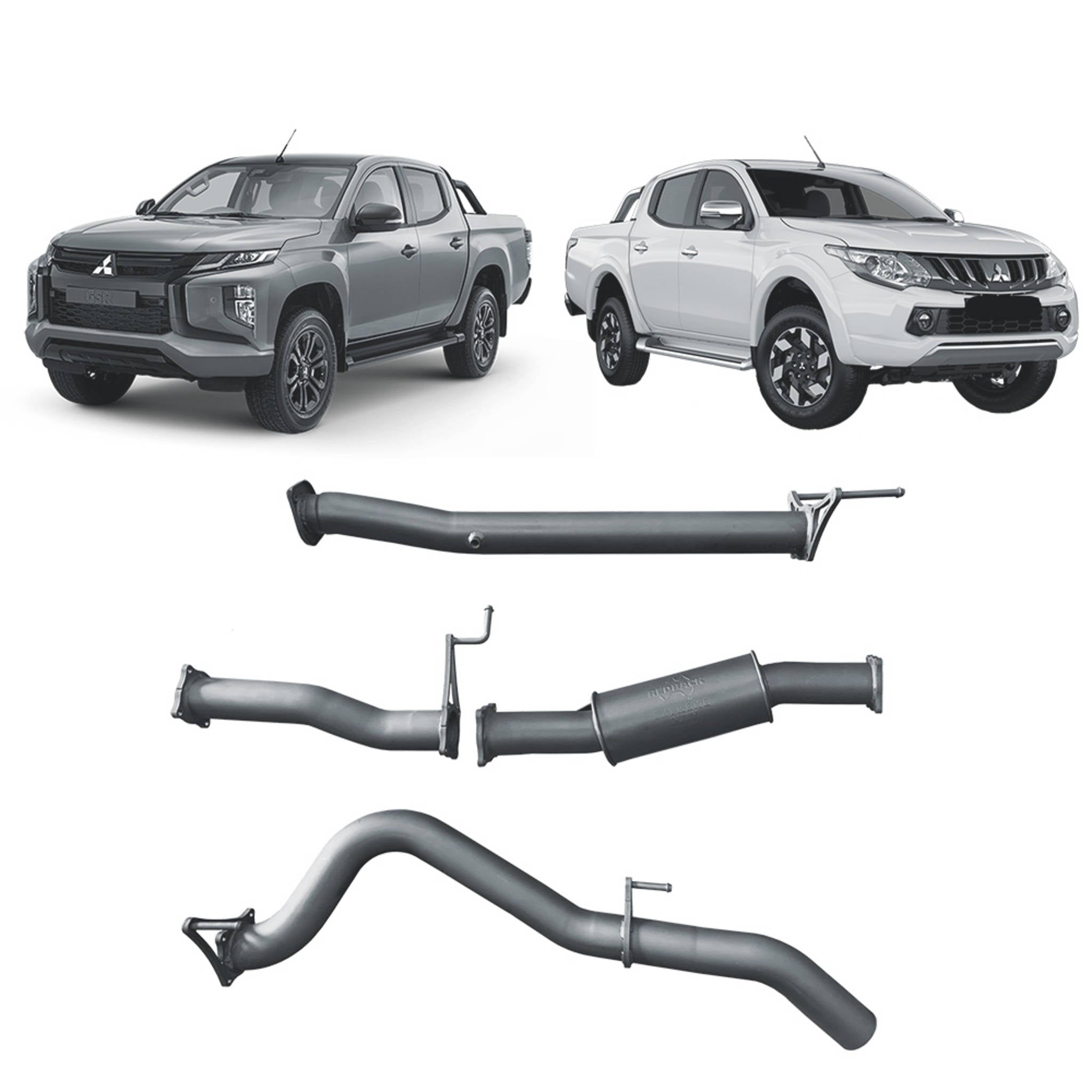 Redback Extreme Duty for Mitsubishi Triton MQ/MR (05/2015 - on) - Resonator (Medium) - 4x4 Performance System