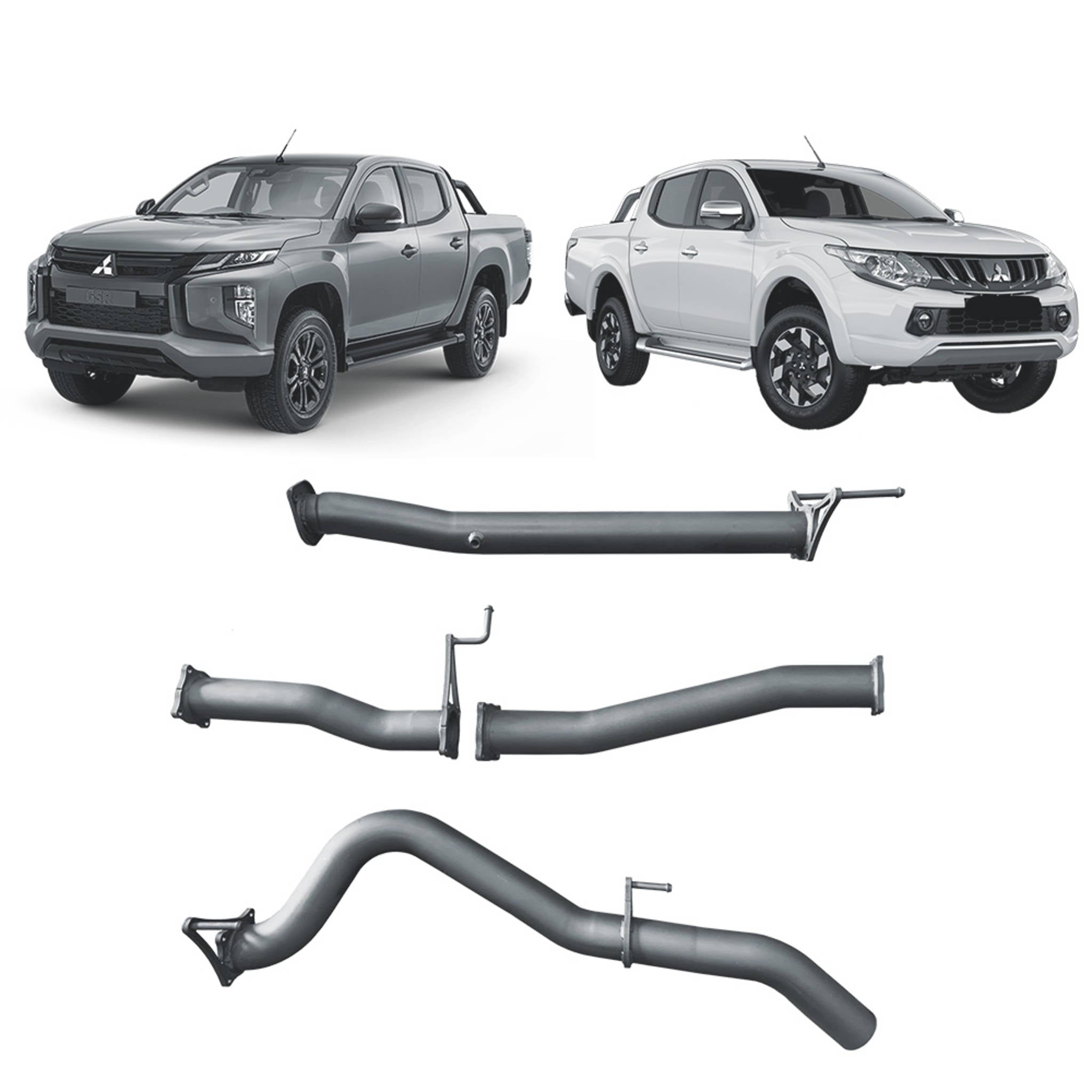 Redback Extreme Duty for Mitsubishi Triton MQ/MR (05/2015 - on) - Pipe Only (Loud) - 4x4 Performance System