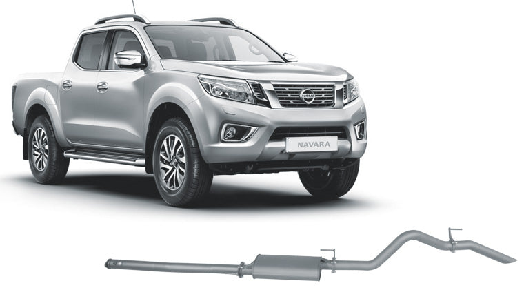 Redback Extreme Duty for Nissan Navara NP300 2.3L Twin Turbo (01/2015 - on) - Large Muffler (Quiet) - 4x4 Performance