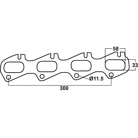 Redback Gasket for various Ford & FPV vehicles - Header Gasket
