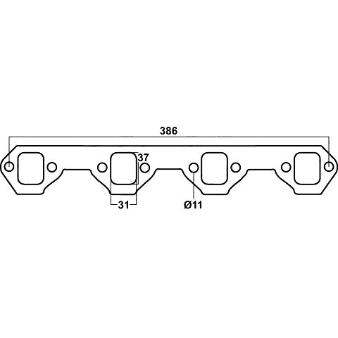 Redback Header Gasket for Ford Falcon (01/1966 - 09/2002) Fairmont (01/1966 - 09/2002) Fairlane (01/1966 - 09/2002)