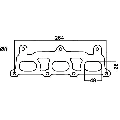 Redback Header Gasket for Holden Calais (01/2004 - on) Commodore (01/2004 - on) Statesman (01/2004 - on) - Header Gasket