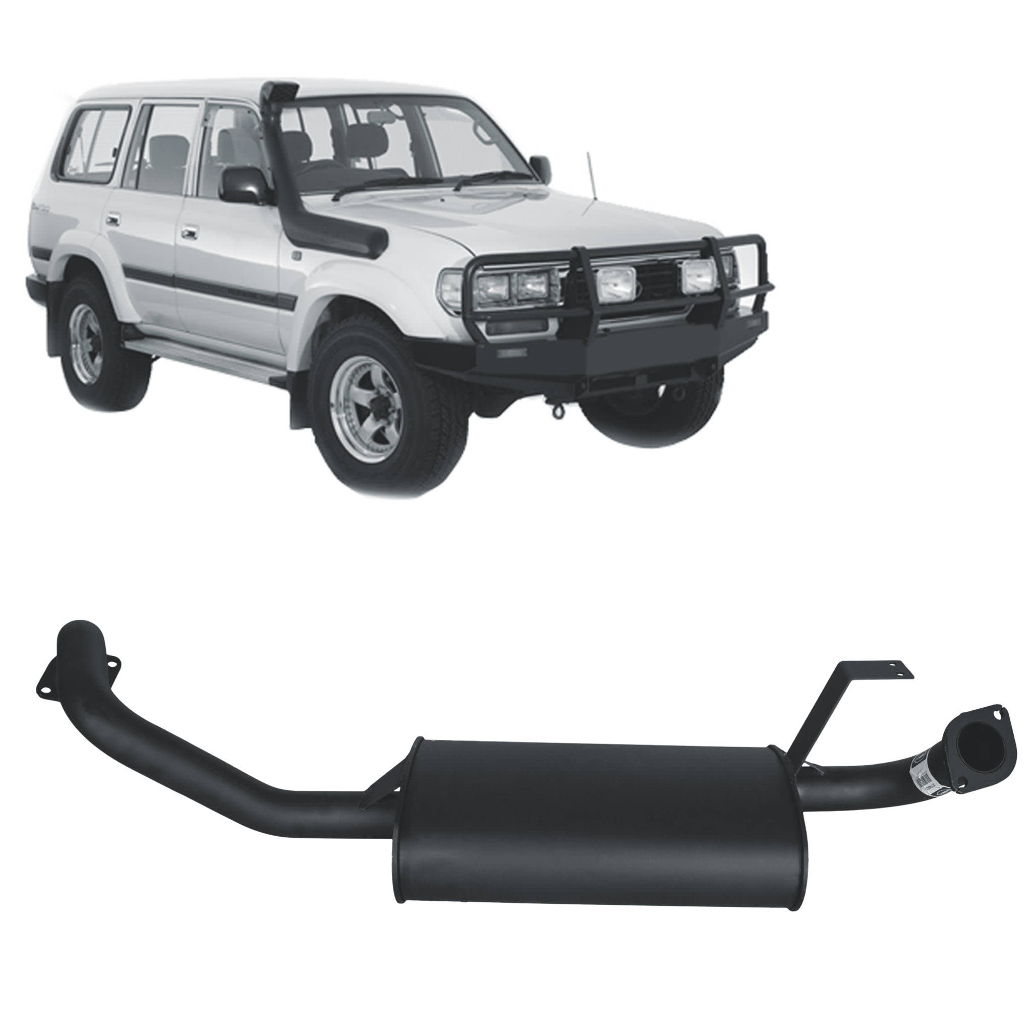 Redback Performance Exhaust for Toyota Landcruiser 80 Series Wagon 4.2L 1HZ & 4.5L FZ - Performance Exhaust System