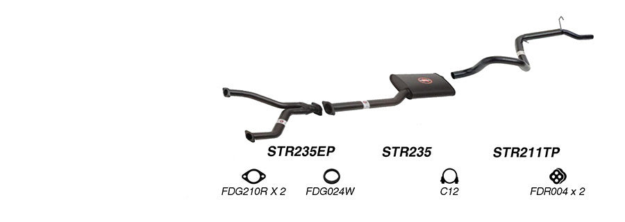 Redback Performance Exhaust System for Ford Falcon (01/1991 - 08/1998) Fairmont (01/1991 - 08/1998) - Performance