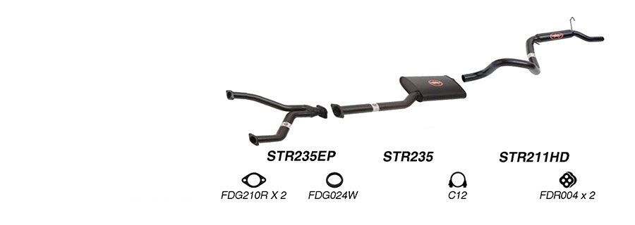 Redback Performance Exhaust System for Ford Falcon (01/1991 - 09/2002) Fairmont (01/1991 - 09/2002) Ford Falcon