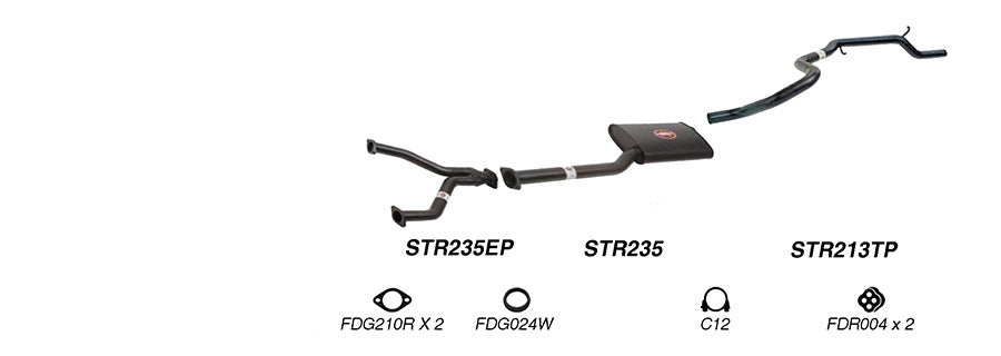 Redback Performance Exhaust System for Ford Falcon (07/1991 - 09/2002) Fairmont (07/1991 - 09/2002) Ford Falcon