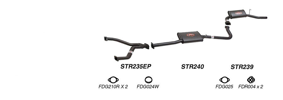 Redback Performance Exhaust System for Ford Falcon (07/1991 - 09/2002) Fairmont (07/1991 - 09/2002) Ford Falcon