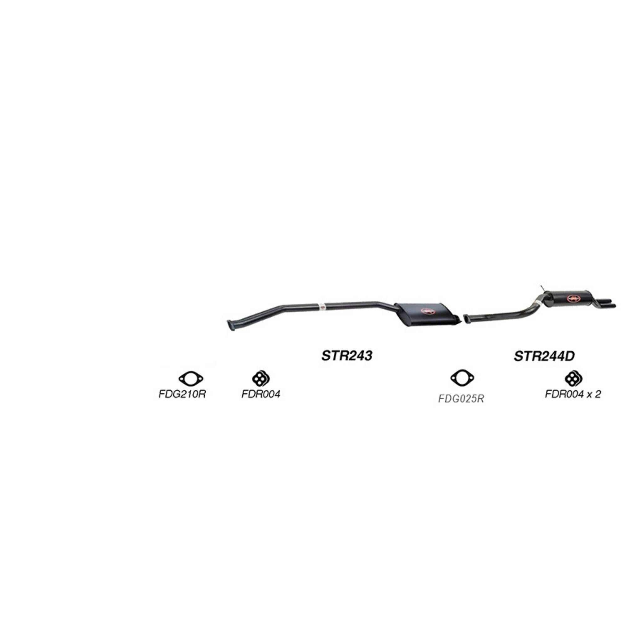 Redback Performance Exhaust System for Ford Falcon (07/1998 - 09/2002) Ford Falcon (10/1993 - 09/2002) - Performance