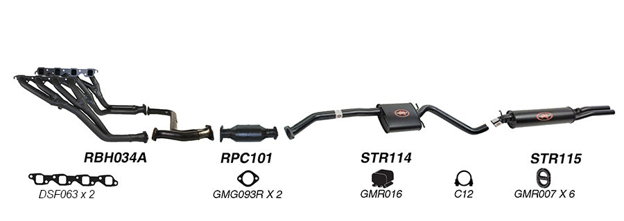 Redback Performance Exhaust System for Holden Caprice (04/1990 - 02/1994) Holden Caprice (04/1990 - 02/1994)
