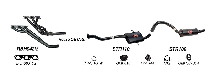 Redback Performance Exhaust System for Holden Commodore (01/1988 - 12/2000) Calais (01/1988 - 12/2000) Holden Commodore