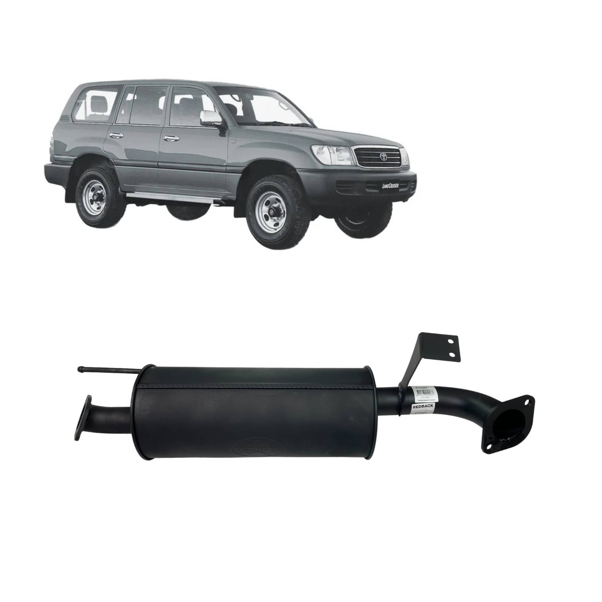 Redback Performance Exhaust System for Toyota Landcruiser 105 Series - Performance Exhaust System