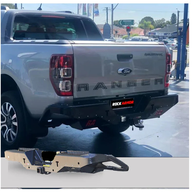 Rockamor Elite Steel Rear Step / Towbar To Suit Ford Ranger Wildtrack 2012-2020