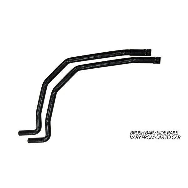 Black metal rockarmor brush bars designed for px3 gt bullbar fit ford ranger px1 2 as durable rockslider protection