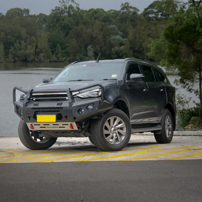 Rockarmor Gt Hoop Steel Bullbar Combo - Isuzu MUX 08/2020-2024 PFL (Full Bar Replacement) - Winch Bar
