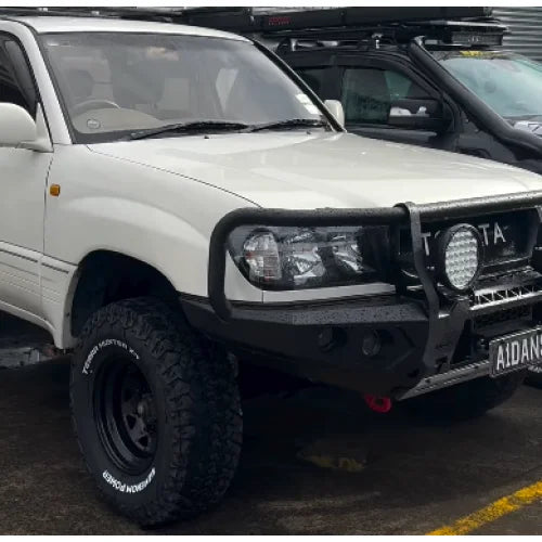 Rockarmor Gt Hoop Steel Bullbar - Landcruiser 100 Series 98-07 (Full Bar Replacement) - Winch Bar