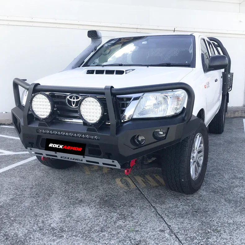 Rockarmor Gt Hoop Steel Bullbar - Toyota Hilux N70 12-15 - Winch Bar
