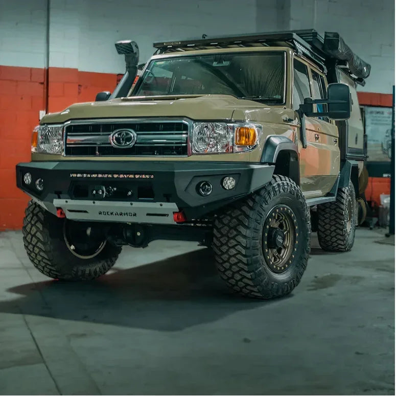 Rockarmor Gt Hoopless Steel Bullbar - Toyota 79 79 03/2007 - 11/2023 (Full Bar Replacement) - Winch Bar