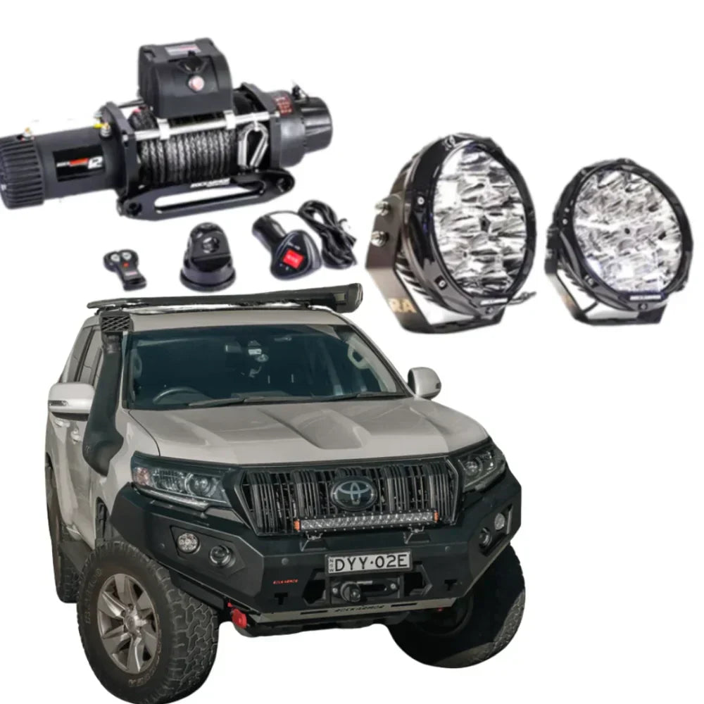 Rockarmor Gt Steel Hoopless Bullbar Combo - Toyota Prado 150 11/2017-Current
